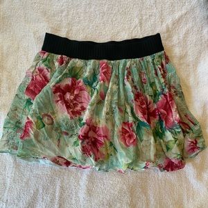 Flowered skirt
